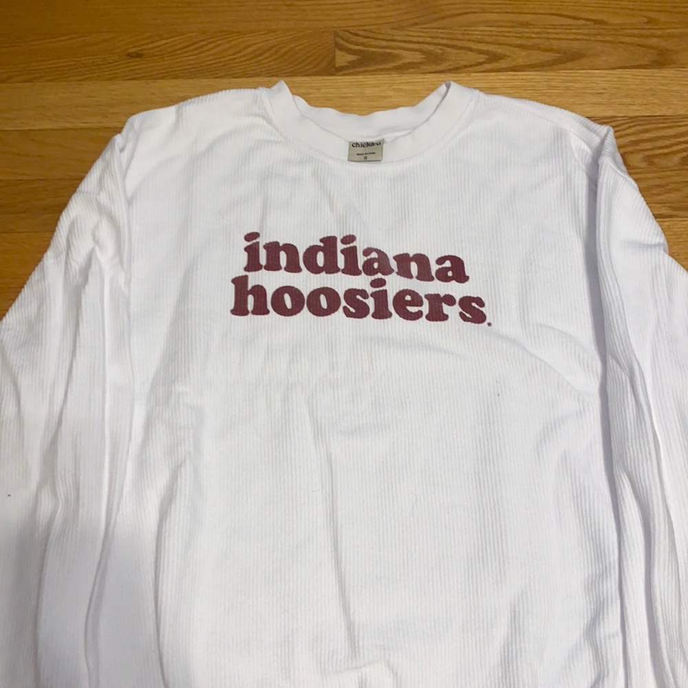Chicka-d White Indiana Hoosiers Sweatshirt